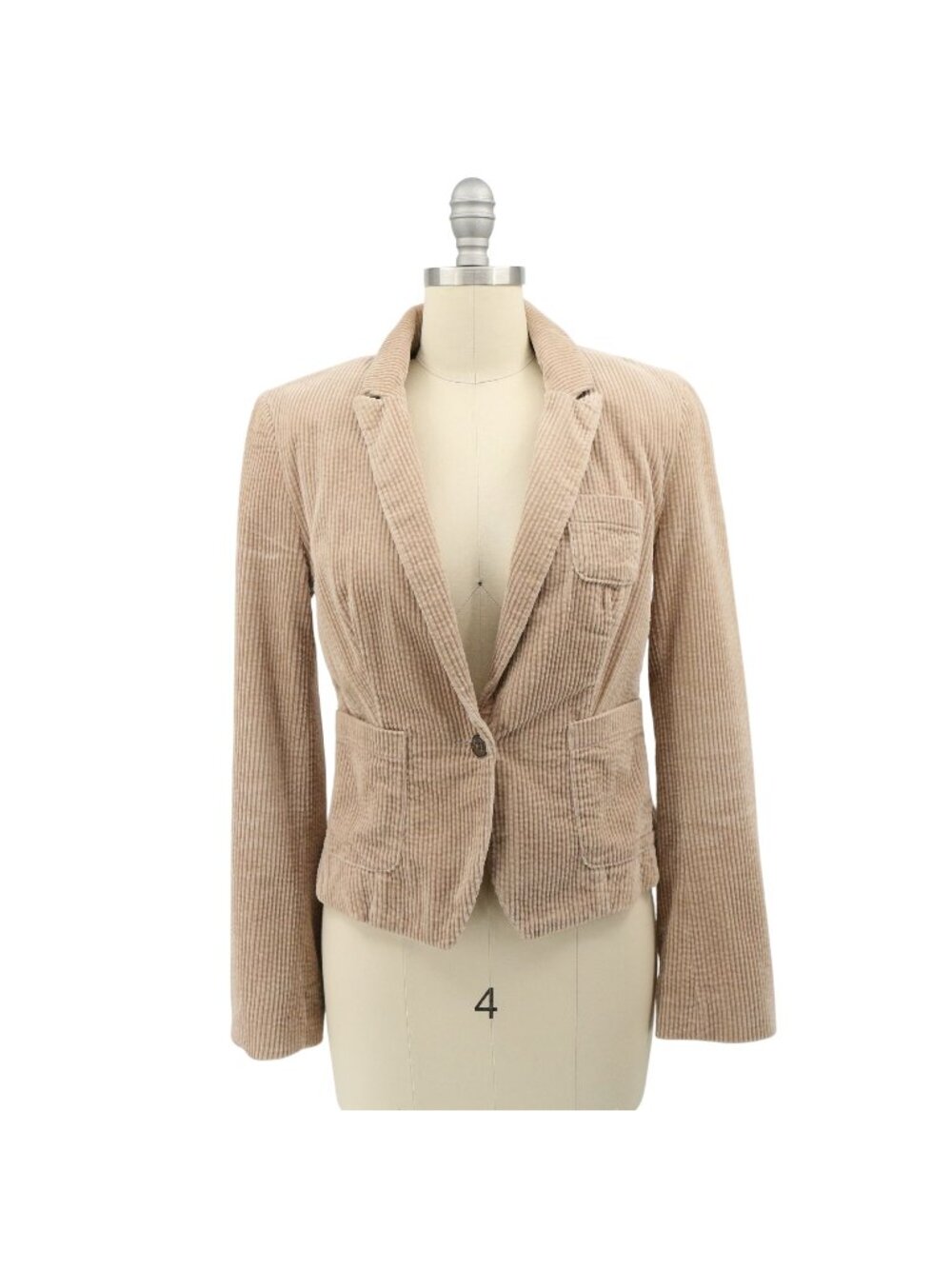 Anthropologie Daughters of the Liberation Tan Corduroy Blazer Jacket 0 XS